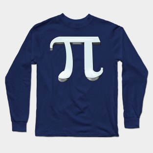 Pi - physics mathematics- mathematical constant in 3d Long Sleeve T-Shirt